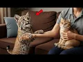 Download Lagu “Can You Hug Me Too?”—when The Rescued Bobcat Saw His Owner Hug Another, He Longed To Be Loved.