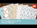 DIY Accent Wall with Wall Stencils Hobby Lobby