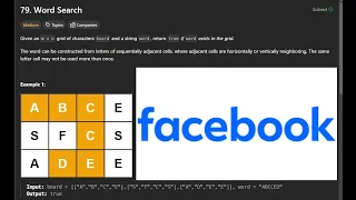 Word Search in JavaScript Backtracking Leetcode 79 Faangtastic Solutions FAANG tastic