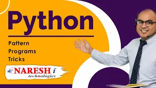 Pattern Programs Tricks in Python Python Tutorial Naresh IT