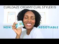 Curl Daze Creamy Curl Styler Demo Review Wash Go on Coily Type 4 Natural Hair