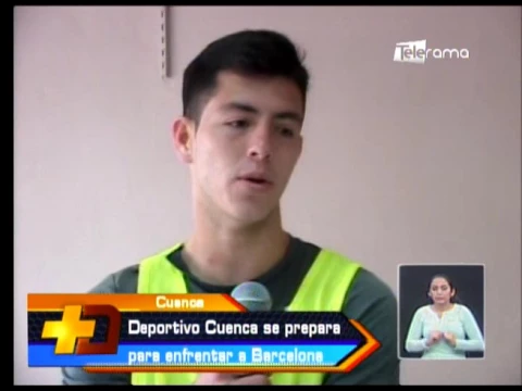 Deportivo Cuenca se prepara para enfrentar a Barcelona
