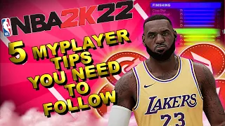 NBA 2K22 MYPLAYER BUILDER - 5 TIPS YOU MUST FOLLOW WHEN CREATING YOUR BUILD