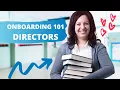 Onboarding 101 Center Directors
