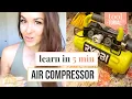 HOW TO USE AN AIR COMPRESSOR FOR BEGINNERS air compressor with nail gun TOOLtorial