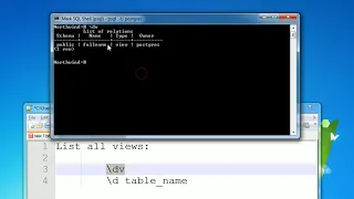 PostgreSQL - SQL Shell
