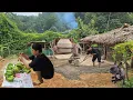Download Lagu Orphan boy - Picking bananas to sell, carrying sand to mix concrete to pour in front of the house