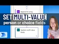 How to Update SharePoint Multi-Value Choice or Person Fields in Power Automate