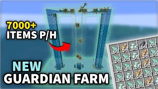 NEW Minecraft Guardian Farm - GREAT FOR SERVERS 7000 Items Java 26 1 Tutorial