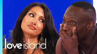 islanders play a flirty game around the firepit love island 2026
