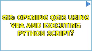 GIS Opening QGIS using VBA and executing Python script
