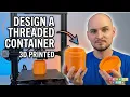 How To Design 3D Print a Custom Mini Jar Tinkercad Tutorial