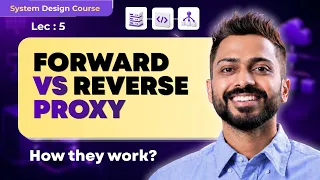 Lec-5 Forward proxy vs Reverse proxy System Design
