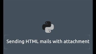 Python - HTML mail with attachments