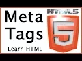 HTML Tutorial For Beginners - HTML5 Meta Tags Overview