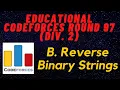 B Reverse Binary Strings Educational Codeforces Round 97 Rated for Div 2 CODEFORCES