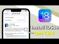 How To Install iOS 18 Downgrade iOS 18 Without Data Loss