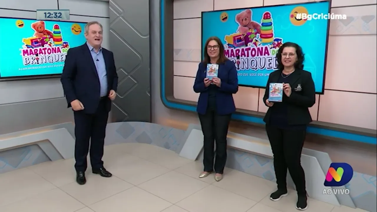 Desafio entre colégios Marista e Michel arrecada centenas de brinquedos em Criciúma