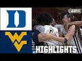 Duke Blue Devils vs West Virginia Mountaineers Full Game Highlights ESPN College Basketball