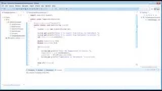 Java Program to convert temperature from Celsius to Fahrenheit and vice-versa PART 2