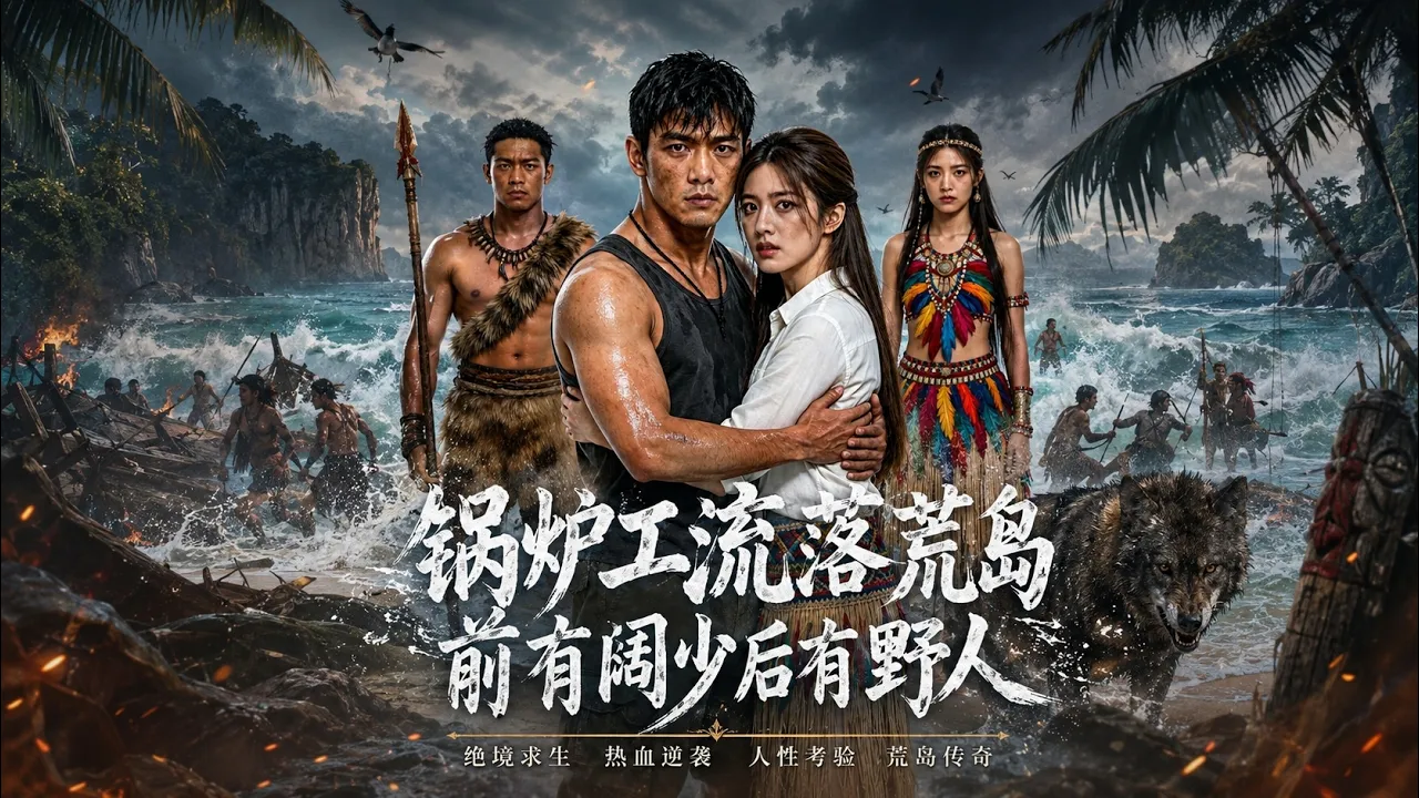 ENG SUB 🔥【全網首發】《锅炉工流落荒岛,前有阔少后有野人》海难荒岛求生,锅炉工逆袭成王!#热血#漫剧#爽文#爽剧#赛博剧场 poster