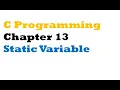 chapter 13 Static Variable