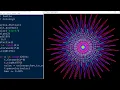 Python turtle Graphics Design Colorful Sun