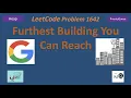 Furthest Building You Can Reach LeetCode 1642 Heap Google