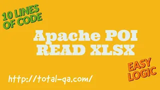 Read XLSX - Apache POI Maven Using for loop Data Provider