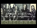 Foreigner - Feels Like The First Time [Lyrics]