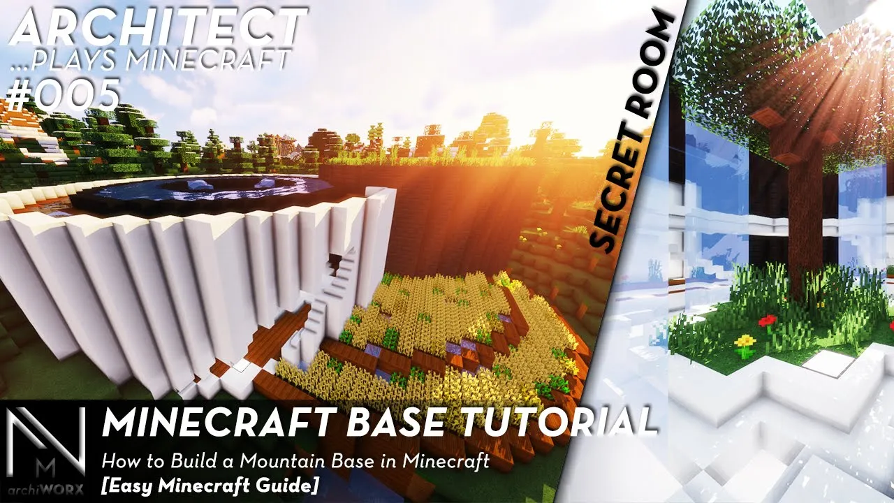 Minecraft Base Tutorial | How to Build a Base in Minecraft Tutorial (Modern Minecraft Base)