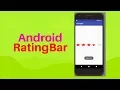 rating bar in android studio