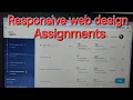 Assignments Responsive Web Design NXTWAVE HTML CSS BOOTSTRAP
