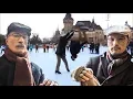 Old Man Ice Skating Prank PART 2 Backflip on ice Acroice