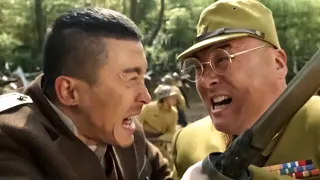 the japanese officer was too arrogant looked down on the guy and was chopped up in the next second