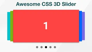 Awesome Pure CSS 3D Slider How to create a 3D Slider Using only HTML and CSS