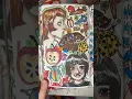 Making a sketchbook page using the first things PINTEREST shows me