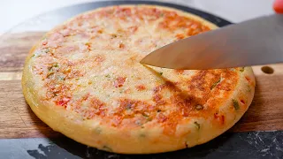 ЛУЧШЕ чем ПИЦЦА! Простая лепешка с любой начинкой на сковороде!
