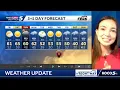 Meteorologist Taylor Cox shows a cool and foggy morning then a nice start to the weekend
