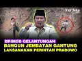 Lagu Perintah Prabowo, Brimob Sigap Gelantungan Bangun Jembatan Gantung di Soppeng