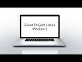 Excel Project Helps Module 3