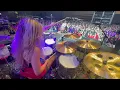 Rythym Control Aesthetic Perfection Live in NYC at The Rooftop at Pier 17 Brooke C Drum Cam