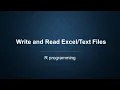 1 4 Write and read files