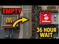 PEOPLE WAIT 36 Hours-How JOLLIBEE Is DESTROYING McDonald s in America