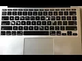 Worn MacBook Air keyboard keytops severe keyboard keytop wear