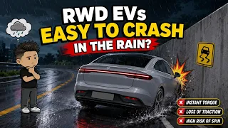 Rain+RWD EVs: A Dangerous Combination?  #car #cardriving #carknowledge