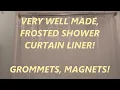 WELL MADE Aoohome Frosted Shower Curtain Liner Eva Extra Long Shower Curtain 72x78 Inch REVIEW