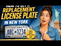 How to get a replacement license plate in New York