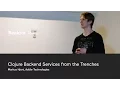 Reaktor Talks Markus Hjort Clojure Backend Services from the Trenches