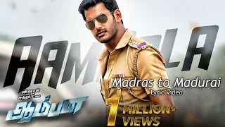 madras to madurai aambala lyric video